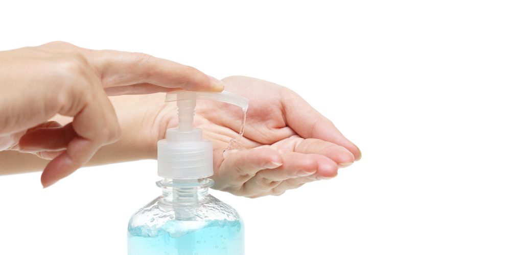 Distribuição de produto de higienização