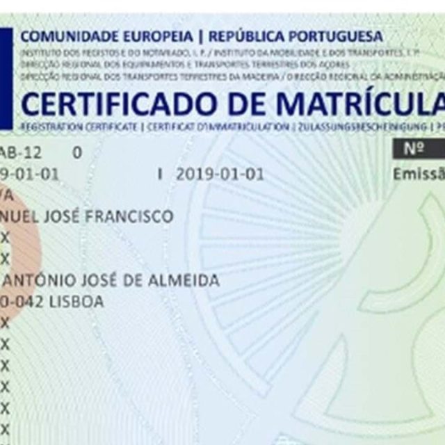 Novo modelo de DUA/Certificado de matrícula